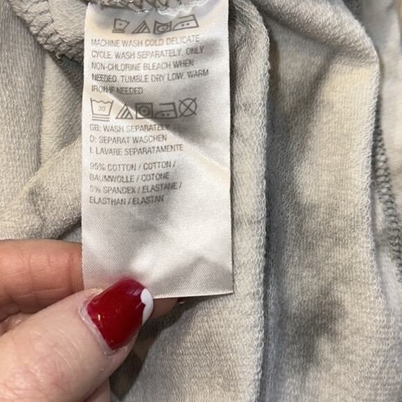 Denim & Co Gray Tie Dye Terry Short Sleeve Scoop Neck Dress Size Medium - Picture 6 of 7